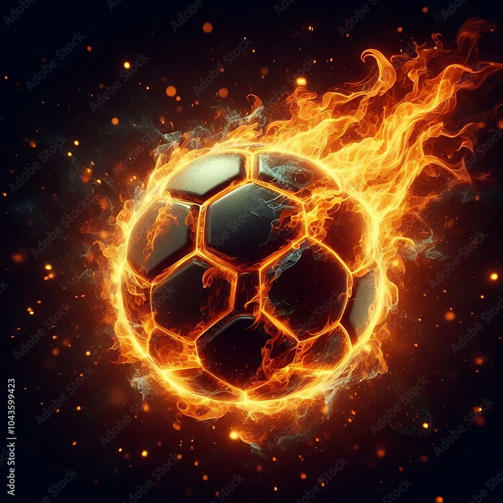 Fototapeta premium Football illustration i made for windows background anf for computer desktop 