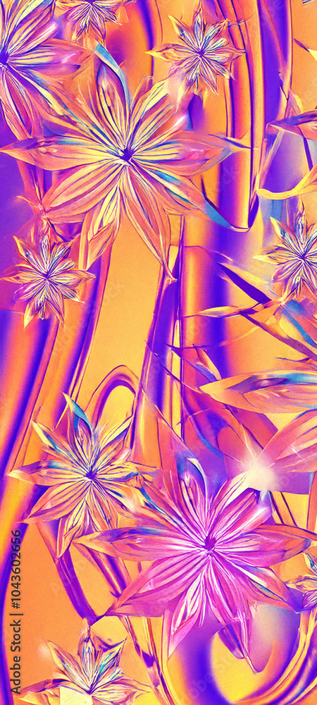 Dynamic Harmony of Flowers with Seamless Pattern and Abstract Background in a Vibrant Fusion of Color and Elegance – Ideal for Wallpaper/Screensaver for Smartphone Dynamic Harmony of Flowers with Seamless Pattern and Abstract Background in a Vibrant Fusion of Color and Elegance – Ideal for Wallpaper/Screensaver for Smartphone