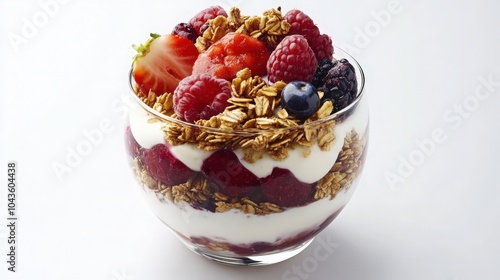 yogurt with muesli and fruits