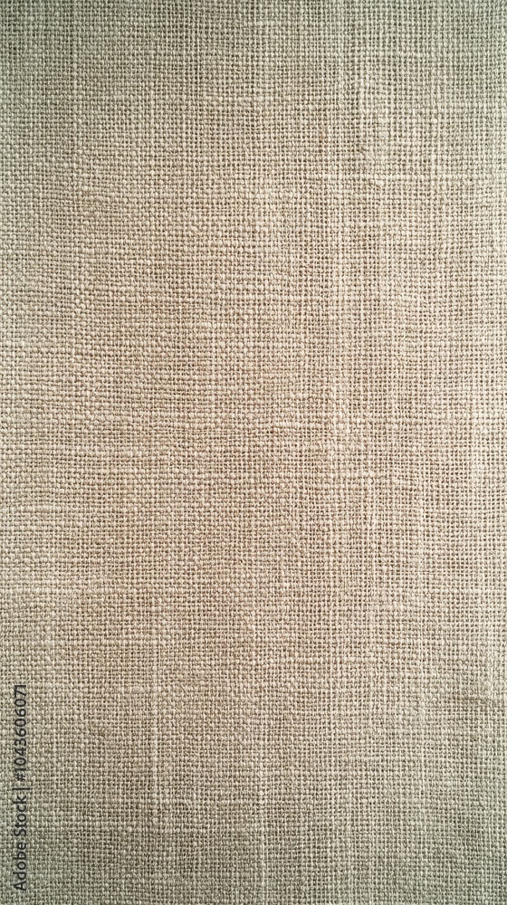 Fototapeta premium Elegant linen texture on minimalist wallpaper, soft hues, subtle patterns, enhancing modern interior aesthetics, ideal for serene spaces