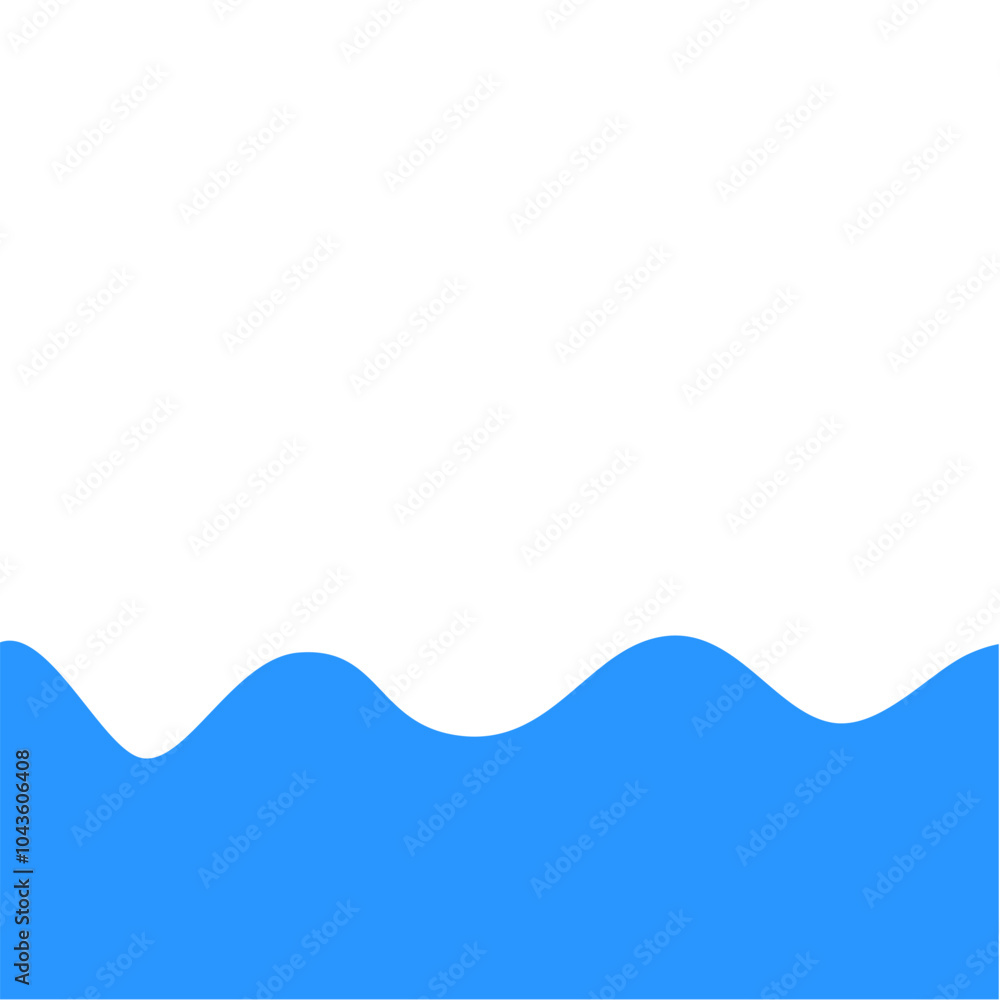 Naklejka premium blue wave presentation background
