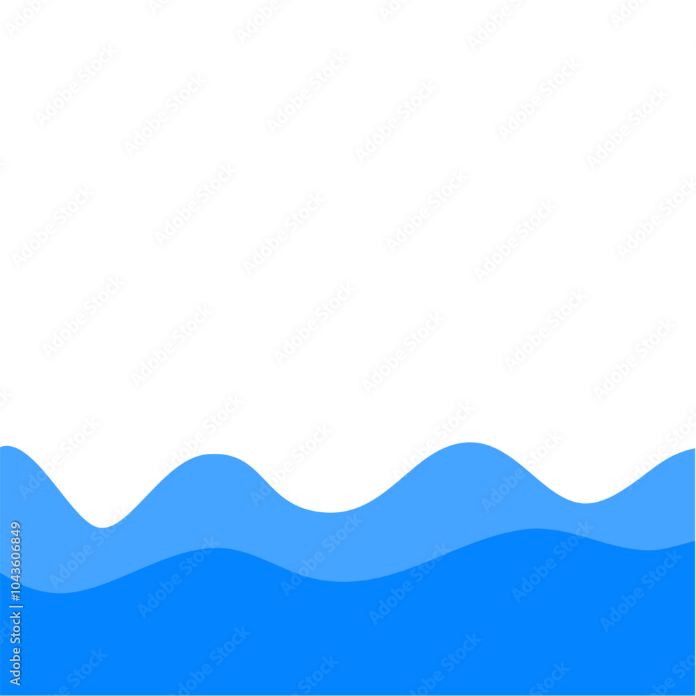 Fototapeta premium blue wave presentation background