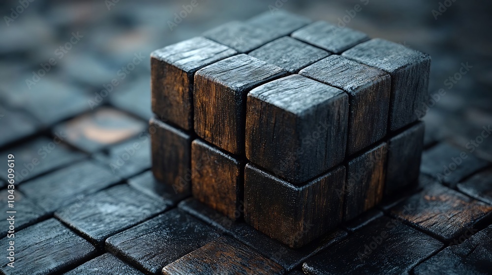 Cubebased abstract design representing solid foundations of business model development market research and strategic planning with a focus on growth and performance Cubebased abstract design representing solid foundations of business model development market research and strategic planning with a focus on growth and performance