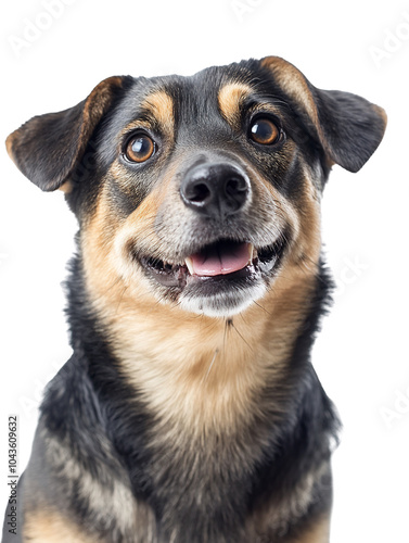 Adorable Purebred Dog Against a Clean White Background