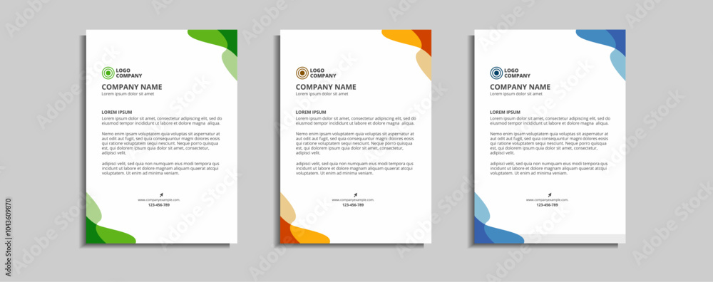 modern corporate letterhead template design modern corporate letterhead template design
