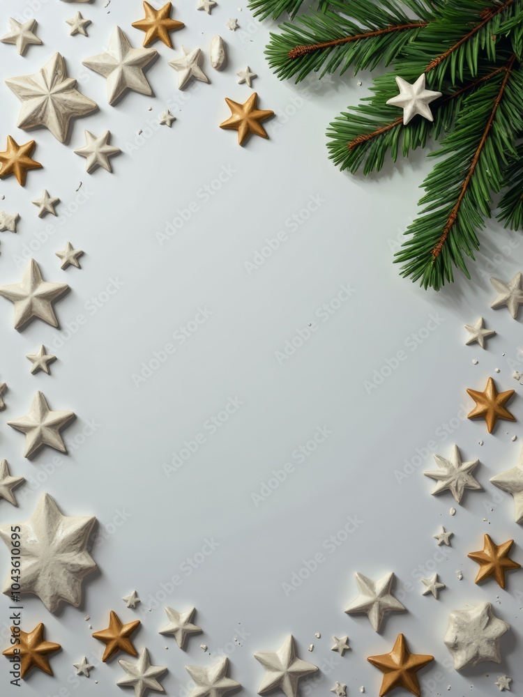 christmas frame with christmas decorations christmas frame with christmas decorations