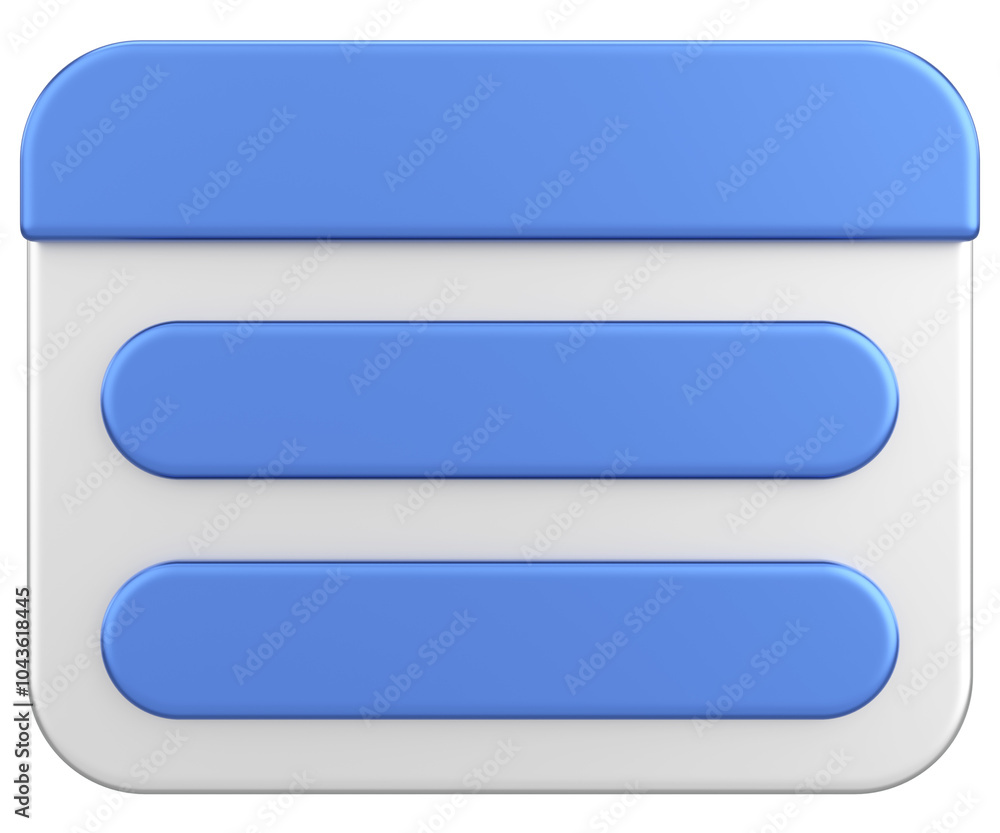 3D illustration of dialog box. Question popup. 3D illustration of dialog box. Question popup.