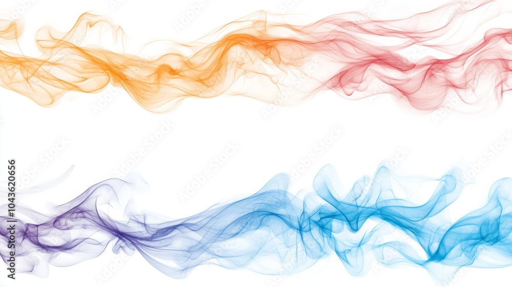 Abstract Colorful Smoke Waves Background Abstract Colorful Smoke Waves Background