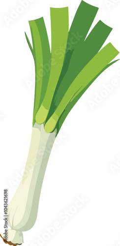 vegetable leek vector illustration logo icon clipart
