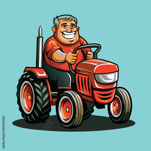 contadino sul trattore 02