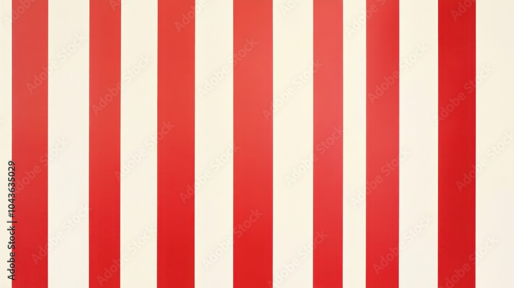 Thin red and white vertical stripes, evenly spaced on a crisp white backdrop for a classic design. Thin red and white vertical stripes, evenly spaced on a crisp white backdrop for a classic design.