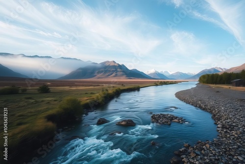 Layered Landscapes Overlapping exposures of the river with diffe