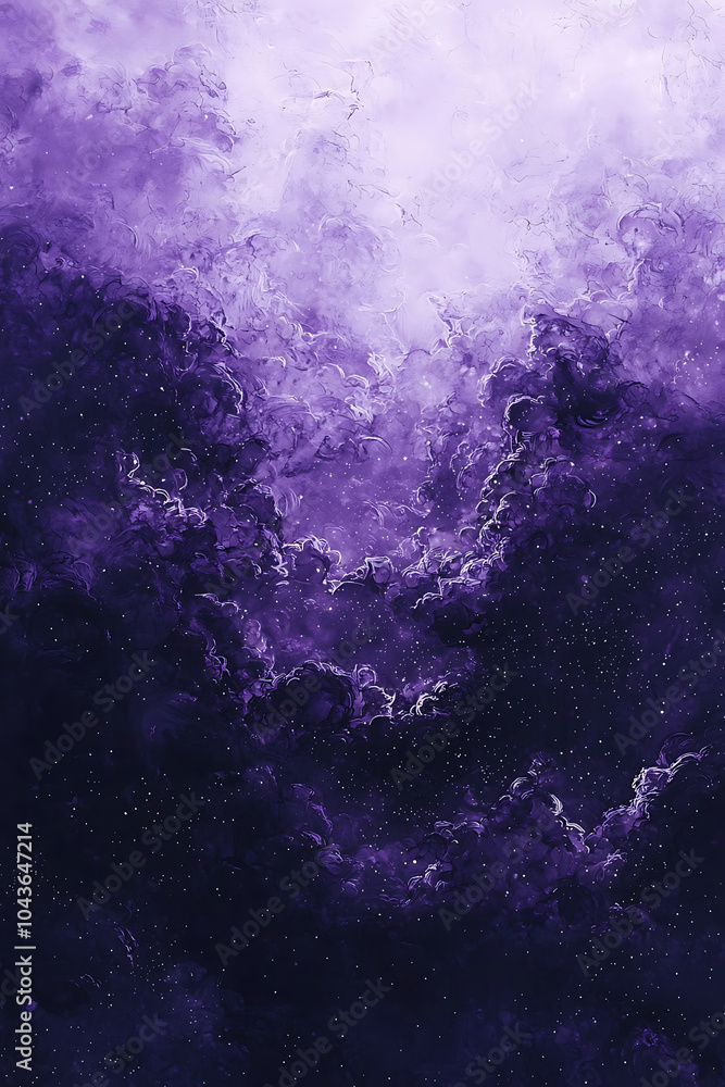 Obraz premium Purple galaxy nebula in the starry sky