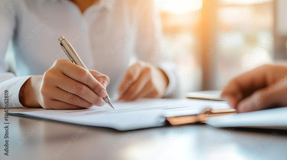 Financial advisor explaining the details of a funding agreement to a startup founder Financial advisor explaining the details of a funding agreement to a startup founder