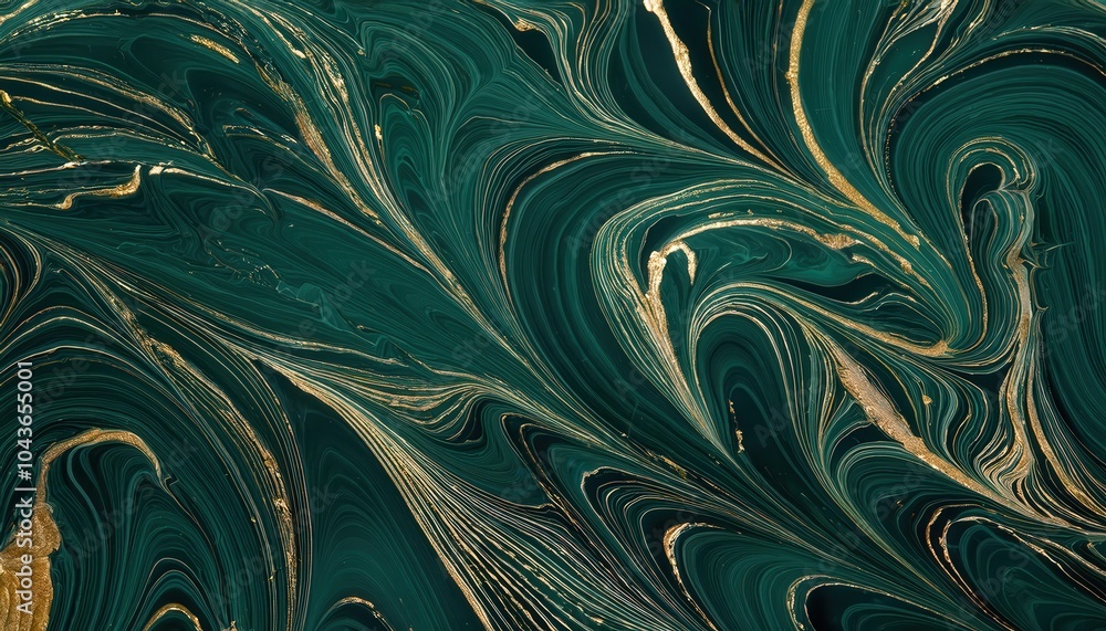 Opulent Dark Green Marble with Gold Veins. Intricate Swirling Texture for Sophisticated Interior Design, Luxury Branding, and High-End Digital Art Featuring Fluid Organic Stone Patterns Opulent Dark Green Marble with Gold Veins. Intricate Swirling Texture for Sophisticated Interior Design, Luxury Branding, and High-End Digital Art Featuring Fluid Organic Stone Patterns