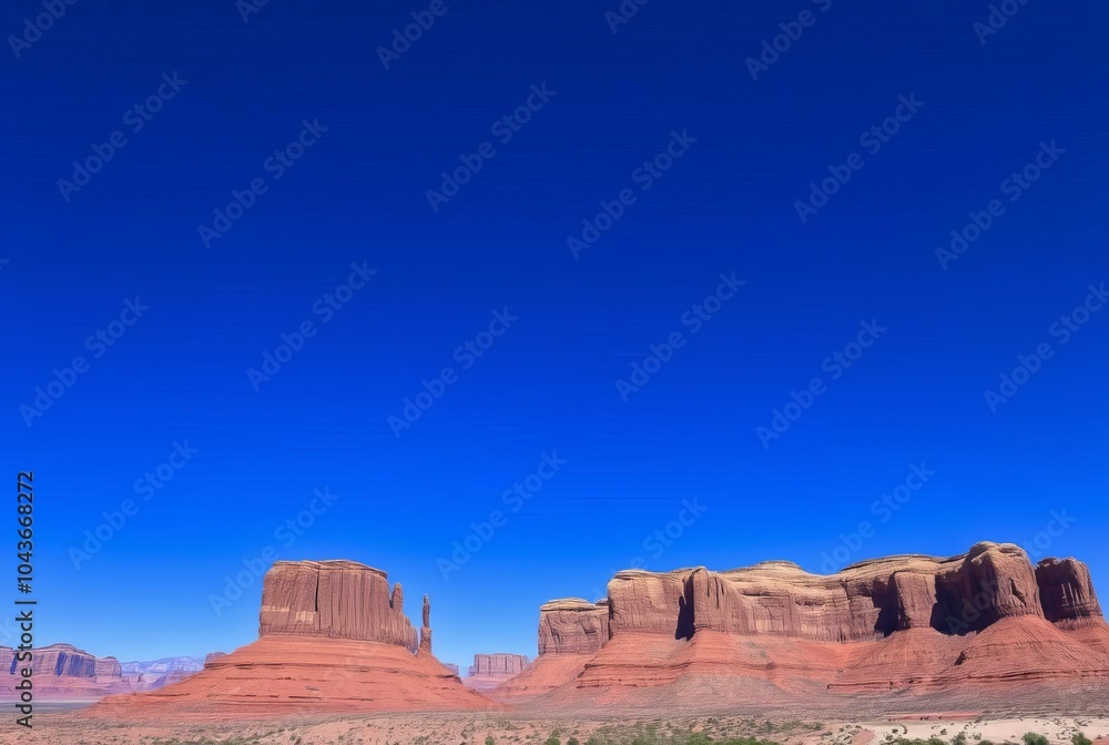 Cobalt Skies A deep blue sky dominates stark against the landsca Cobalt Skies A deep blue sky dominates stark against the landsca