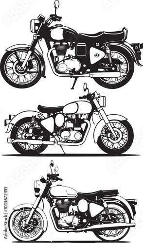 Royal Enfield motorcycle Royal Enfield Bike Vectors