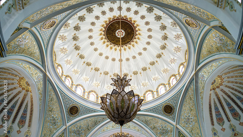 a Muslim mosque. the interior of the mosque