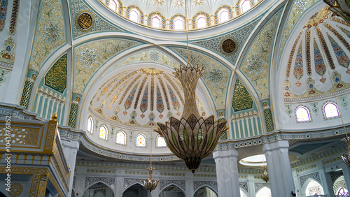 a Muslim mosque. the interior of the mosque