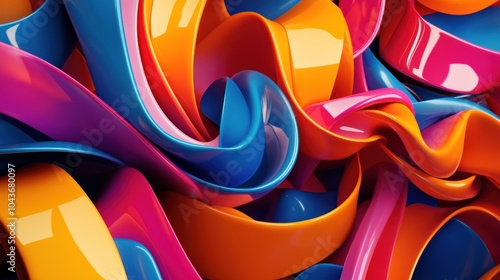 Abstract Colorful Swirls