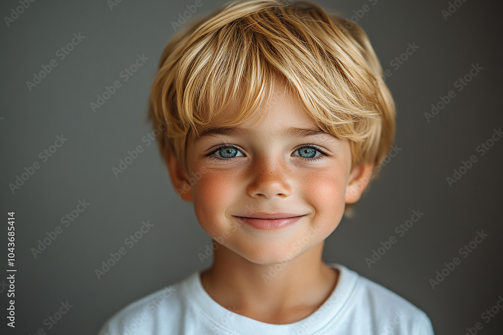 portrait of an white little boy with a smile portrait of an white little boy with a smile