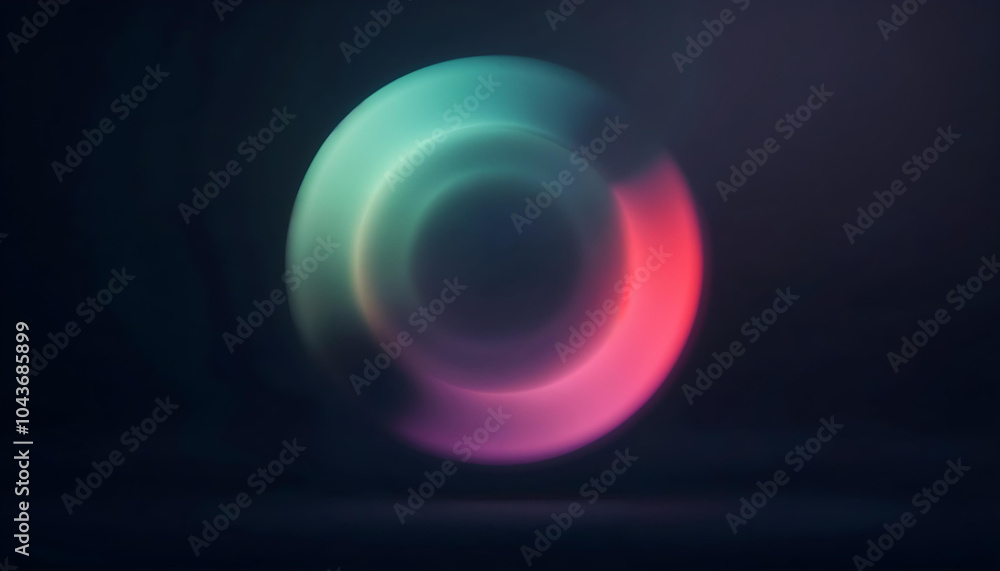 Circle in a motion blurred in a dark background Circle in a motion blurred in a dark background