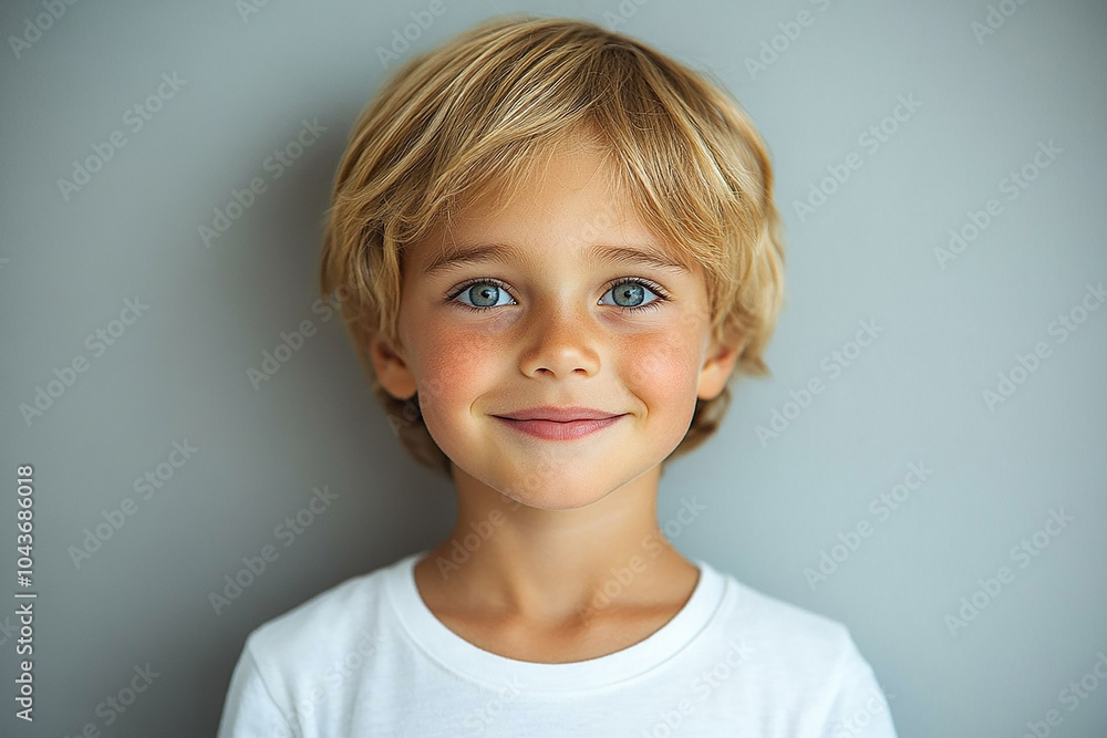 portrait of an white little boy with a smile portrait of an white little boy with a smile