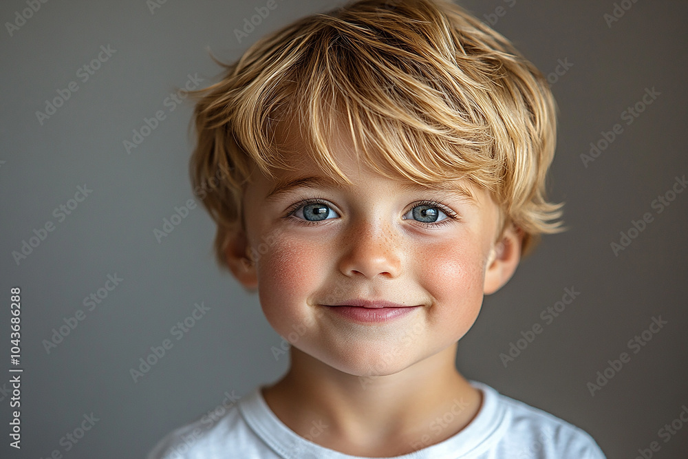 portrait of an white little boy with a smile portrait of an white little boy with a smile