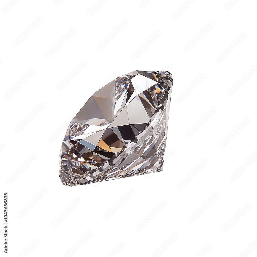 Sparkling diamond on white background, showcasing cut and clarity. Sparkling diamond on white background, showcasing cut and clarity.