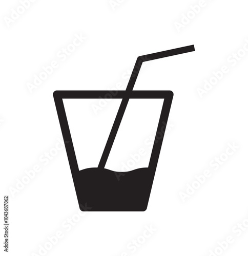Collection of icons of glasses for various drinks in flat form. Several glass icons of beer, wine, alcohol, brandy, martini, champagne, Vector illustration isolated on transparent background. Eps10