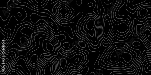 Topographic map in contour line light topographic topo contour map. Lines Topographic contour lines map seamless pattern. Geographic mountain relief. Background of the topographic map. Contour maps.