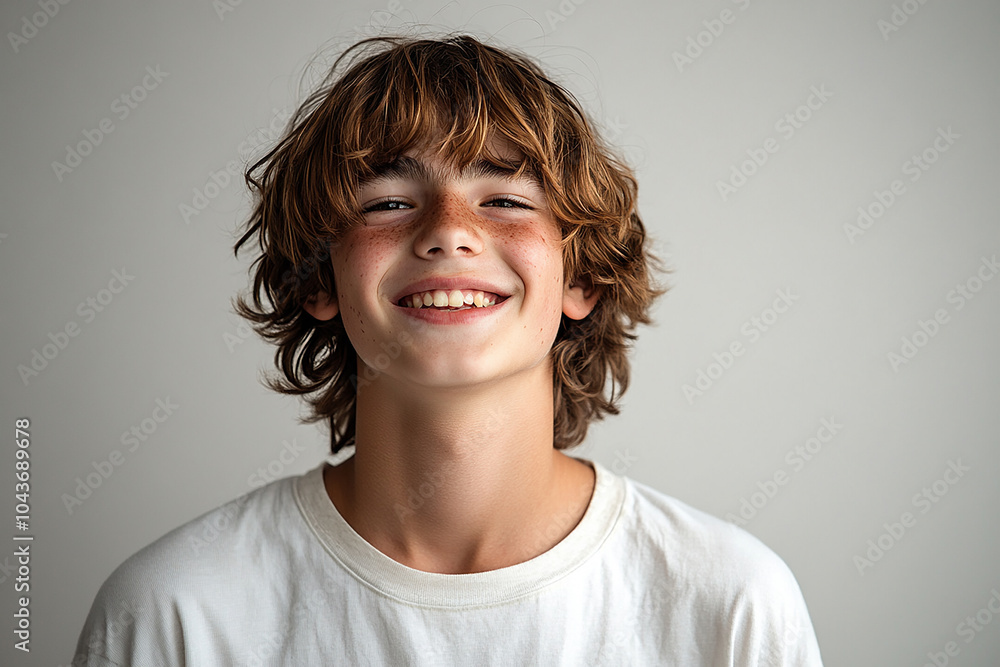 Portrait of smiling white cute teenage boy Portrait of smiling white cute teenage boy