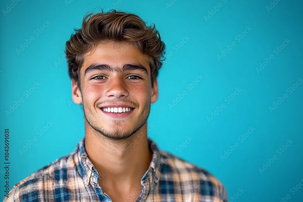 Portrait of smiling white cute teenage boy Portrait of smiling white cute teenage boy