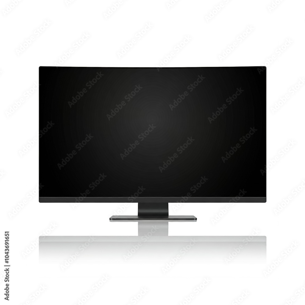 wide computer monitor isolated on white, modern computer screenm tv set wide computer monitor isolated on white, modern computer screenm tv set