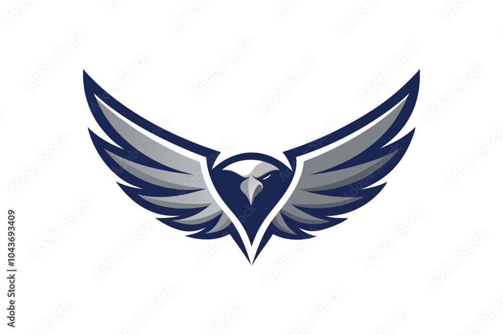 Eagle Flying Logo Design Icon Majestic and Powerful Bird of Prey Vector Illustration for Bold Branding Eagle Flying Logo Design Icon Majestic and Powerful Bird of Prey Vector Illustration for Bold Branding