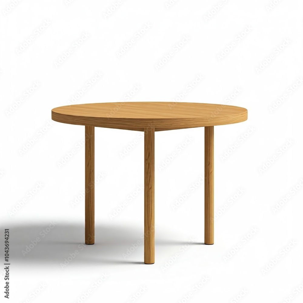 wooden round table mockup, isolated on white wooden round table mockup, isolated on white