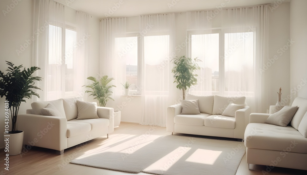 Illustration of the living room interior Illustration of the living room interior