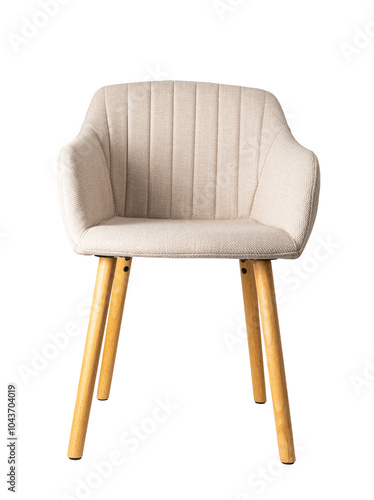 Armchair on transparent background