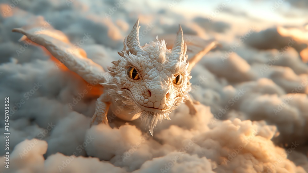 A rainbowcolored dragon soaring through the clouds, symbolizing mythical creatures born from the imagination A rainbowcolored dragon soaring through the clouds, symbolizing mythical creatures born from the imagination