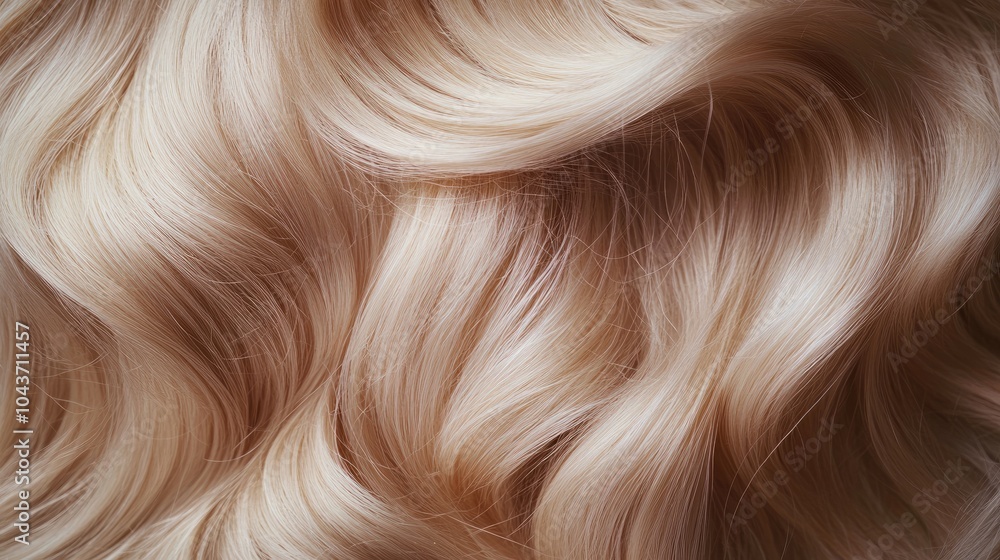 Close up of elegant wavy blonde curls viewed from the back Close up of elegant wavy blonde curls viewed from the back