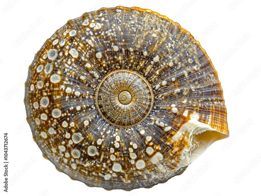 Seahell with a spiral pattern isolated over transparent background, PNG cut-out Seahell with a spiral pattern isolated over transparent background, PNG cut-out