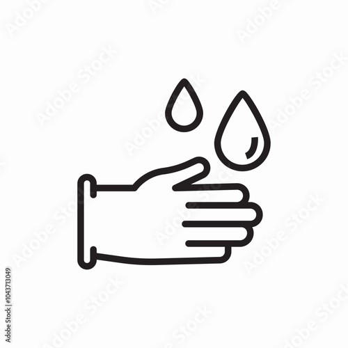 cleaning glove icon sign vector