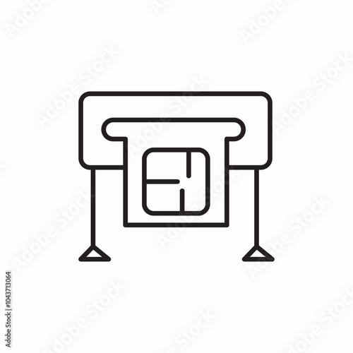 construction plan icon sign vector