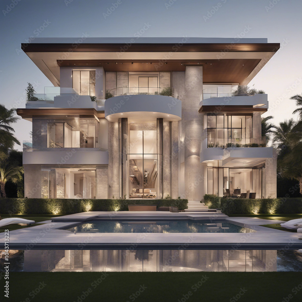 background of luxurious and magnificent house buildings background of luxurious and magnificent house buildings