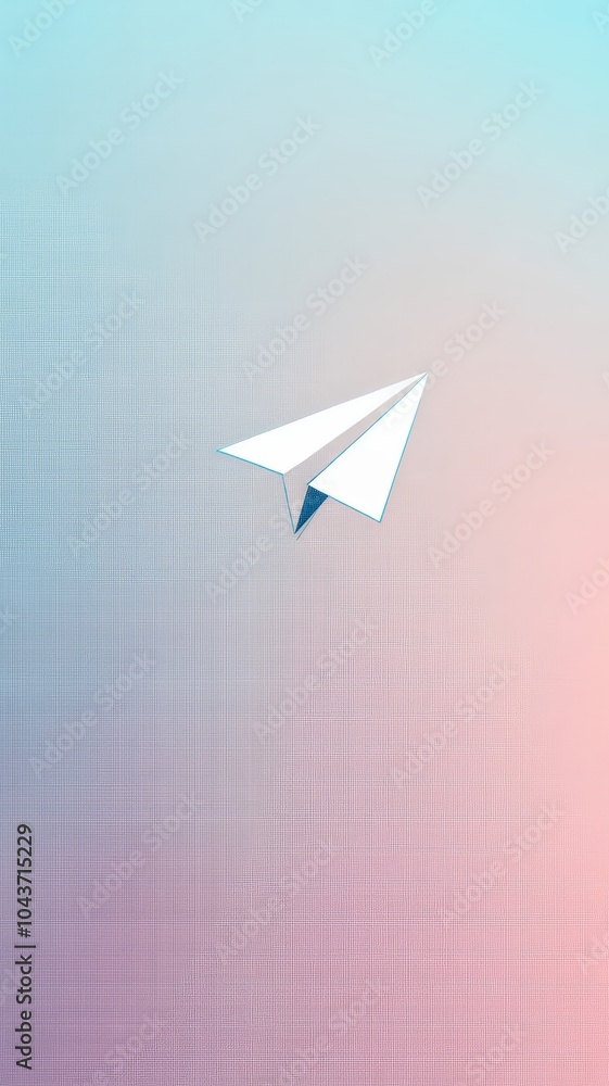 Minimalist Abstract Paper Plane Illustration Minimalist Abstract Paper Plane Illustration