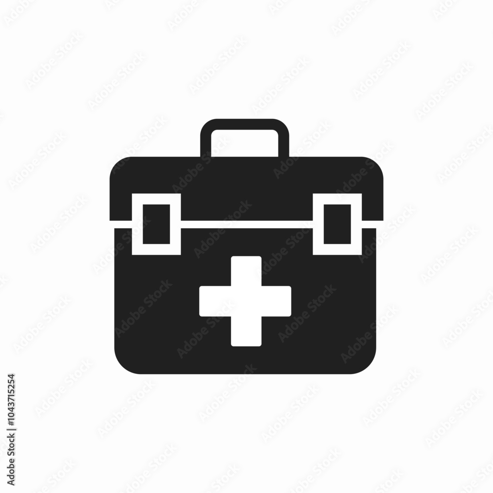 Obraz premium medical kit icon sign vector