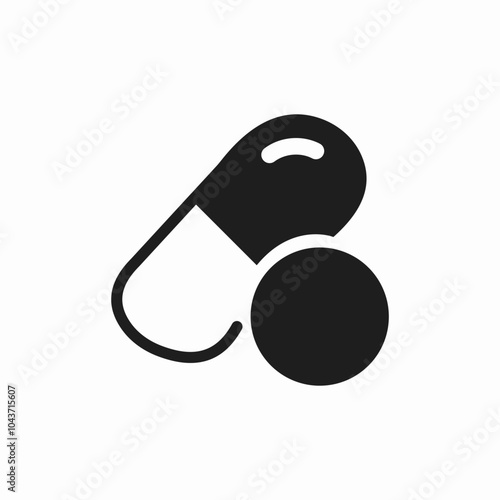 medicine pill icon sign vector