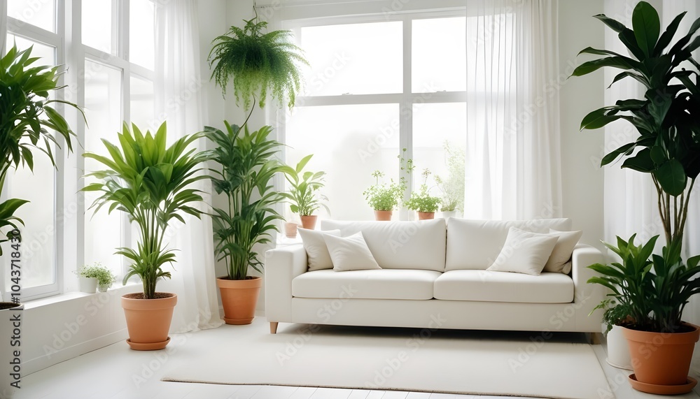 Illustration of the living room interior Illustration of the living room interior