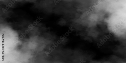 Abstract smoke on black and Fog background. Isolated black background. fume overlay design and smoky effect for photos design.	