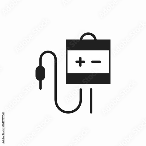 blood transfusion icon sign vector